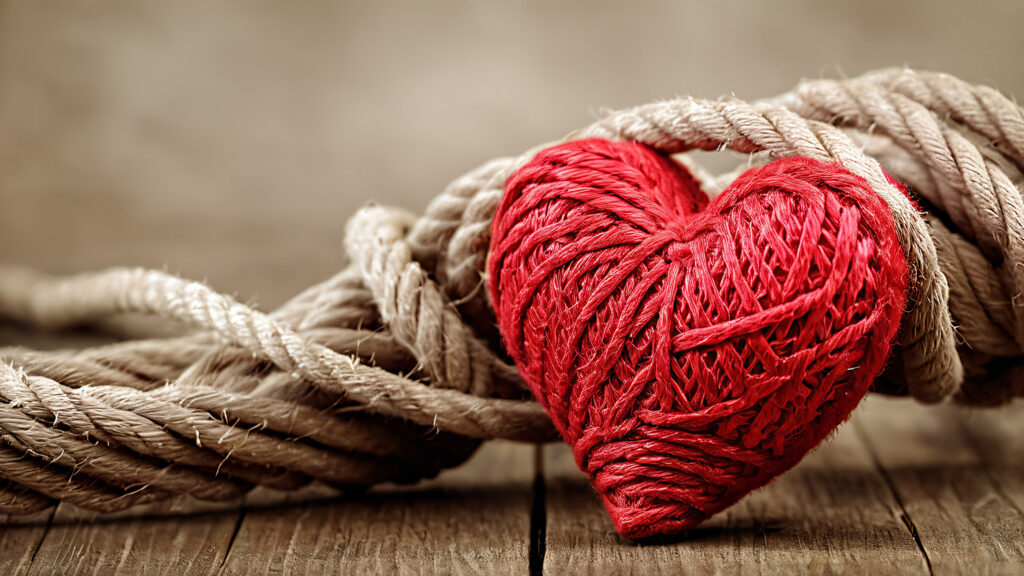 Heart shaped rope